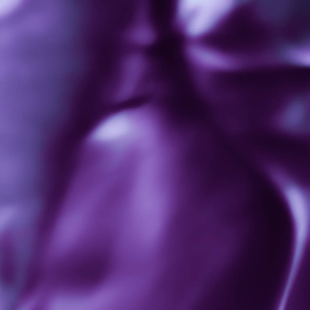 Purple abstract art background, silk texture and wave lines in m - Photo, Image