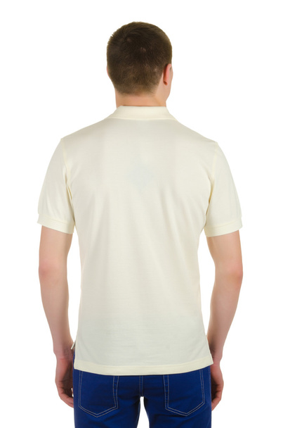 Camiseta blanca masculina
 - Foto, imagen