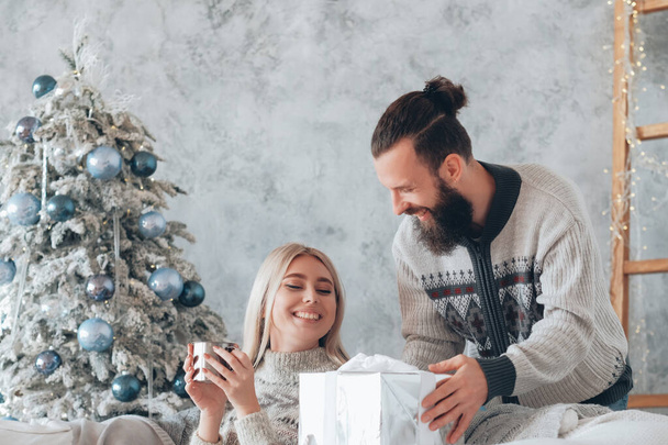 new year cozy home party guy girlfriend gift - Foto, Imagem