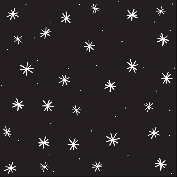 Winter snowflake, background, vector illustration - Vecteur, image