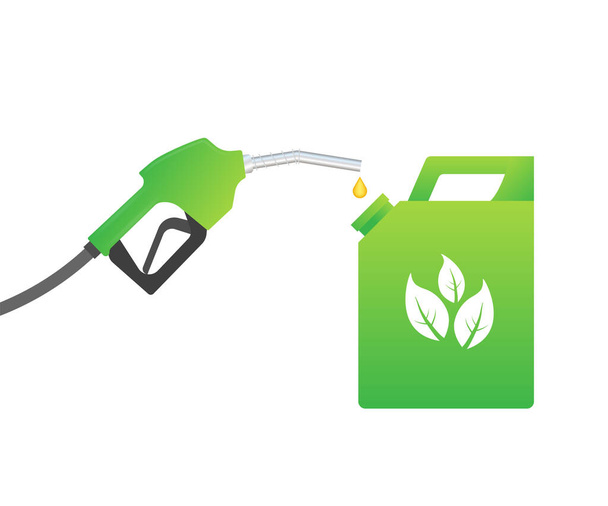 Biofuel canister vector icon illustration isolated on white background - Vector, Image