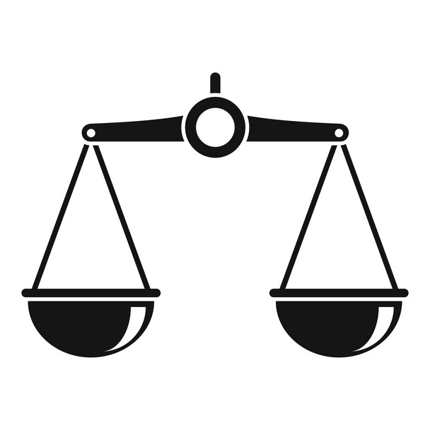 Icona di equilibrio giudice, stile semplice - Vettoriali, immagini