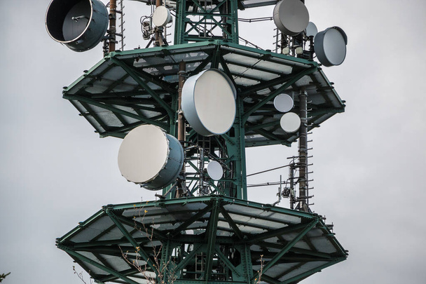 High transmitter mast for mobile services or secret services - Photo, Image