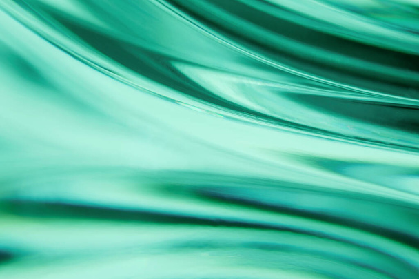 Abstract blurred mint wavy background - 写真・画像