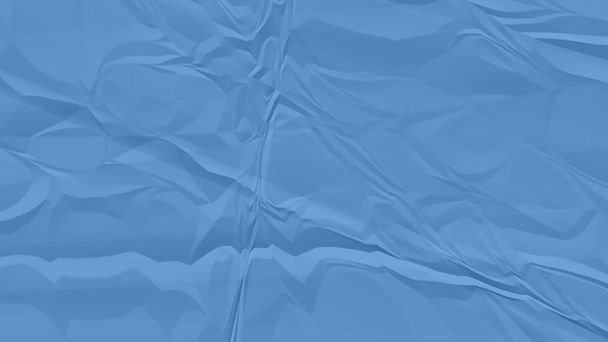 crumpled azul papel fundo close up - Foto, Imagem