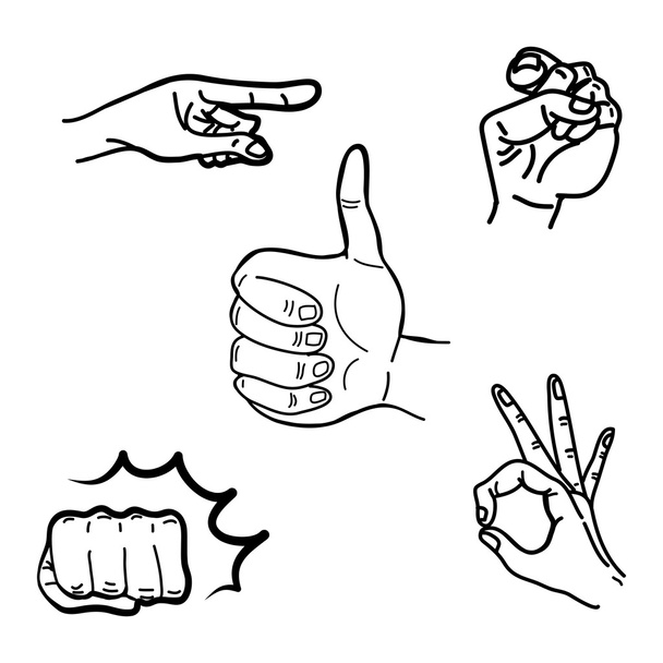 Illustrazione mani
 - Vettoriali, immagini