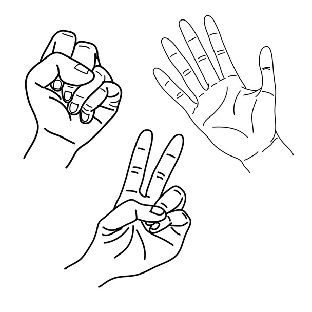 εικονογράφηση χέρια - Διάνυσμα, εικόνα