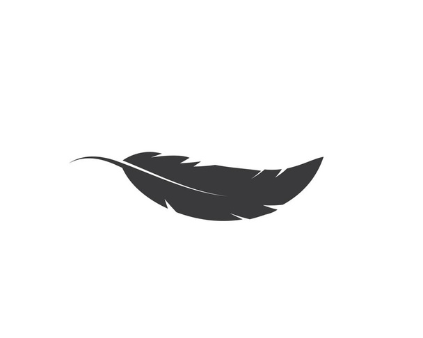 Plantilla de vector de ilustración de icono de pluma
 - Vector, imagen