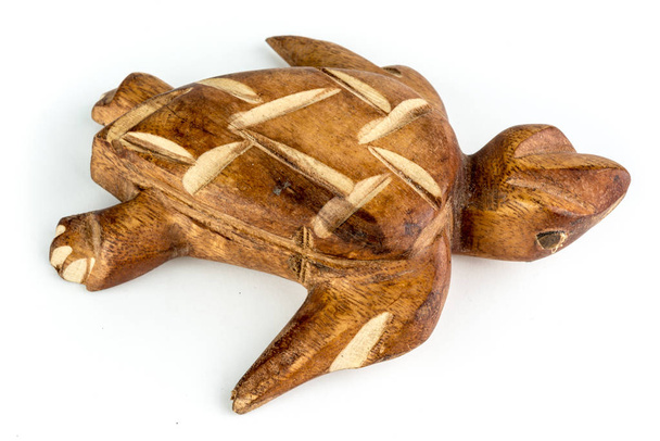 Ručně vyráběný dřevěný želví suvenýr z Kostariky - No Autho - Fotografie, Obrázek
