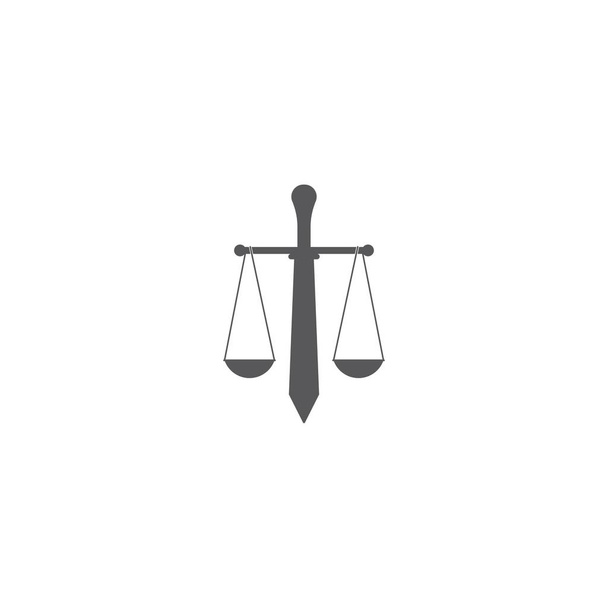 prawo sprawiedliwości logo Template - Wektor, obraz