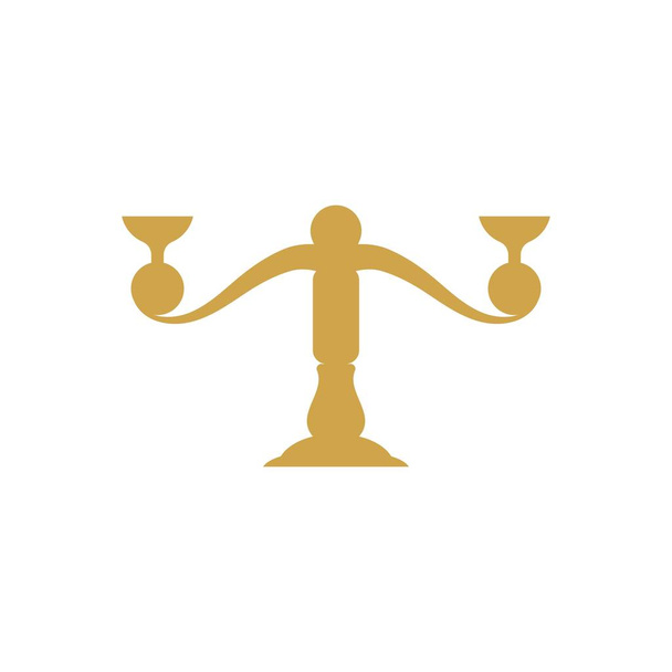 derecho de justicia Logo Plantilla
 - Vector, Imagen
