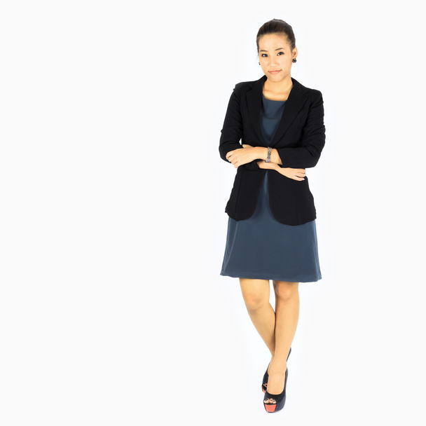 Standing Young Business woman - Photo, image