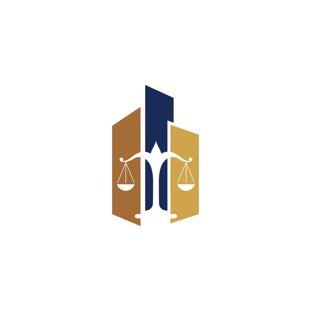 закон справедливості Шаблон логотипу
 - Вектор, зображення