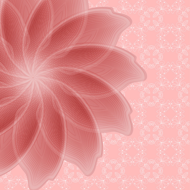Pink flower - Vector, imagen