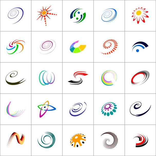 Design elements set. Abstract color icons.  - Vector, Image