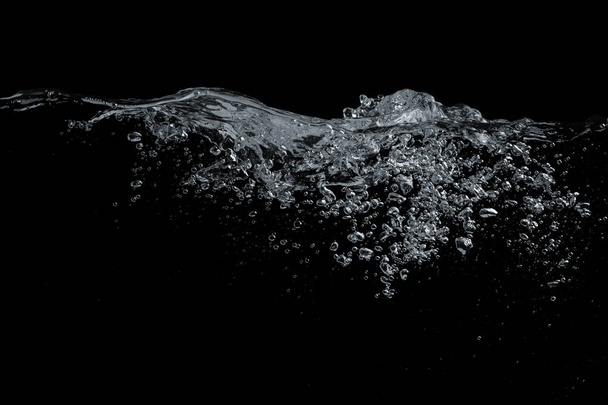 Water surface black background - Zdjęcie, obraz