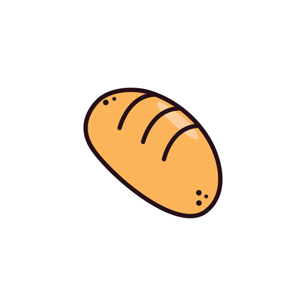 čerstvý a lahodný pekárenský chléb - Vektor, obrázek