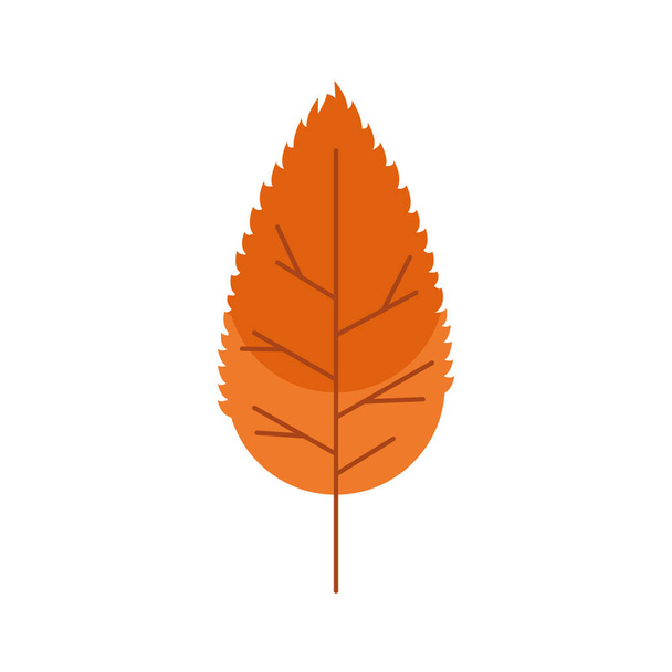 autumn leaf plant seasonal isolated icon - Vector, Image