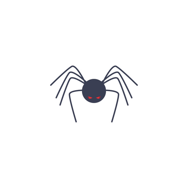 beyaz arka plan üzerinde ürpertici örümcek hayvan - Vektör, Görsel