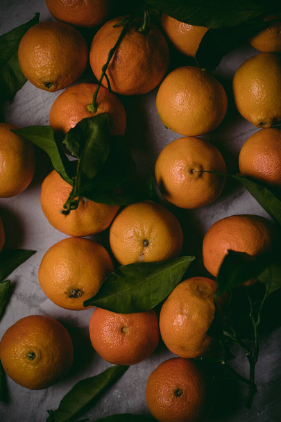 Festive clementines on a winter time - Fotó, kép