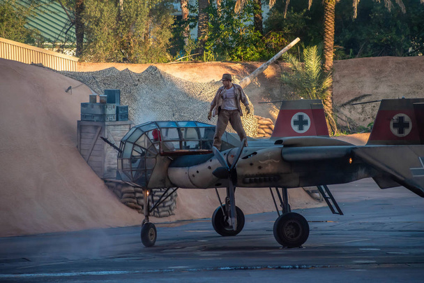 Orlando, Florida. 27 de septiembre de 2019. Personajes actuando en Indiana Jones Epic Stunt Spectacular en Hollywood Studios (61
). - Foto, imagen