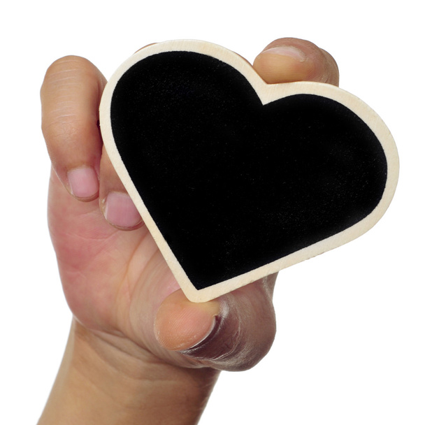 heart-shaped blackboard - Photo, Image