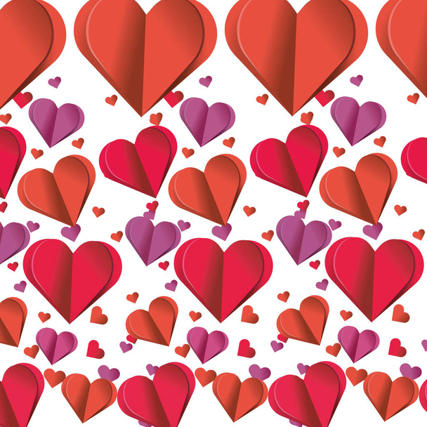 valentines day heart cartoon - Vector, Image