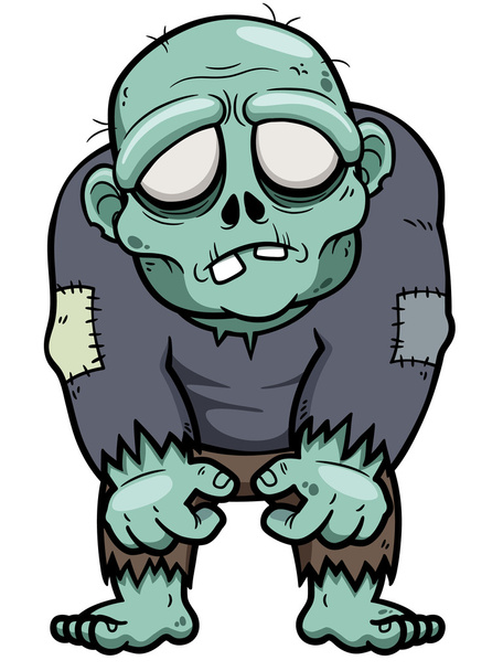 Cartoon zombie - Wektor, obraz