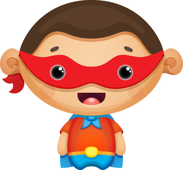 Super herói menino
 - Vetor, Imagem
