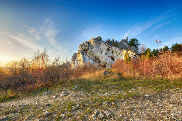 Landschaft von jura krakowsko-czestochowska in Polen - Foto, Bild