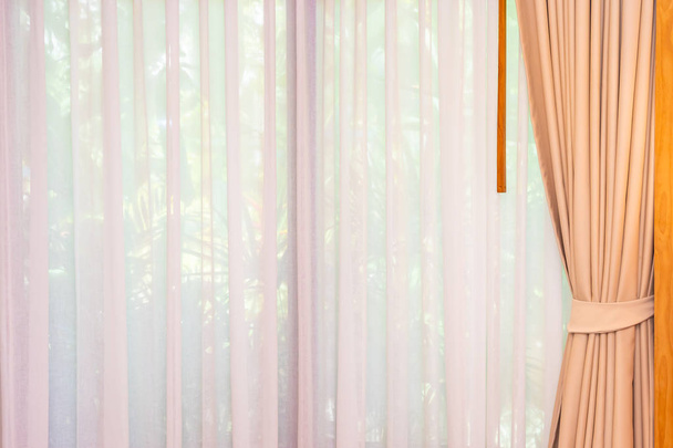Beautiful curtain window decoration interior - Photo, Image