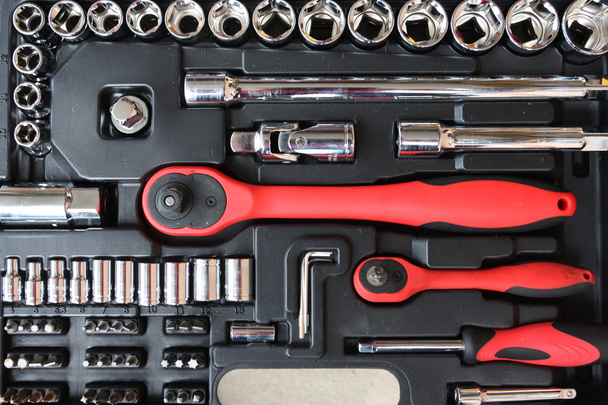 Kit de ferramentas para o mecânico
 - Foto, Imagem