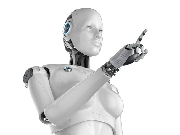 Vrouwelijke cyborg of robotvinger - Foto, afbeelding