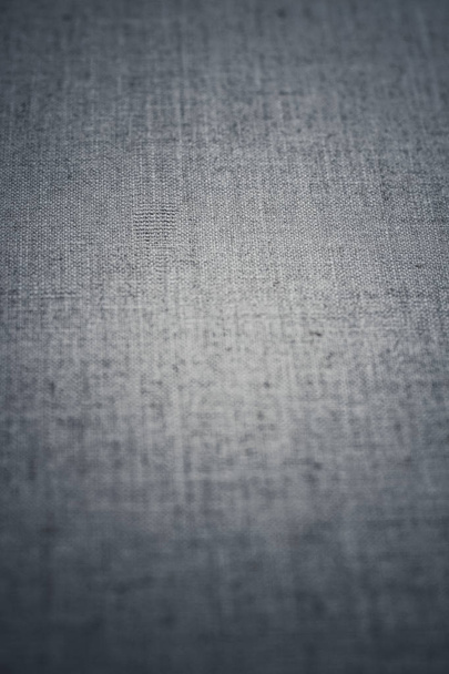 Decoratieve grijze linnen stof getextureerde achtergrond voor interieur, f - Foto, afbeelding