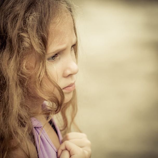 Portrait of sad child - Photo, Image