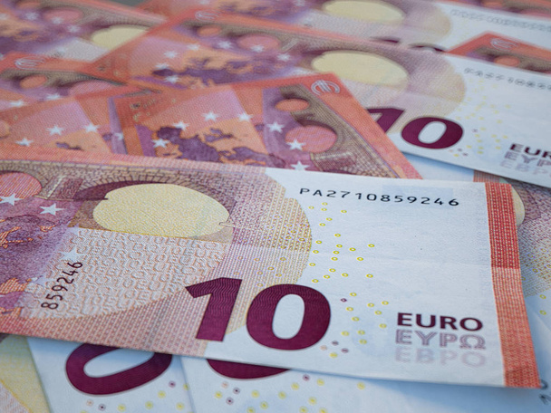 L'argent européen. Euro, la monnaie officielle de la zone euro. Financements
 - Photo, image