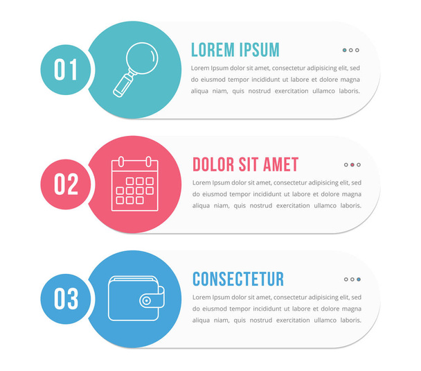 Infographic Elements with Numbers - Vecteur, image