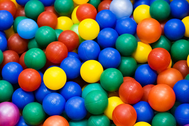 Background of many colorful little balls close up - Photo, Image