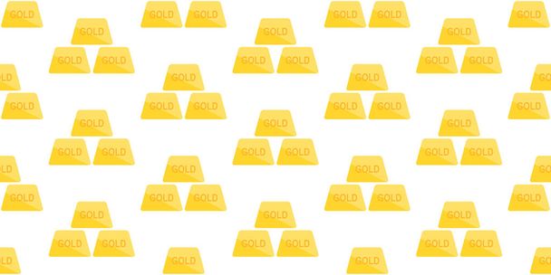 Modèle sans couture avec des barres d'or. isolé sur fond blanc
 - Vecteur, image