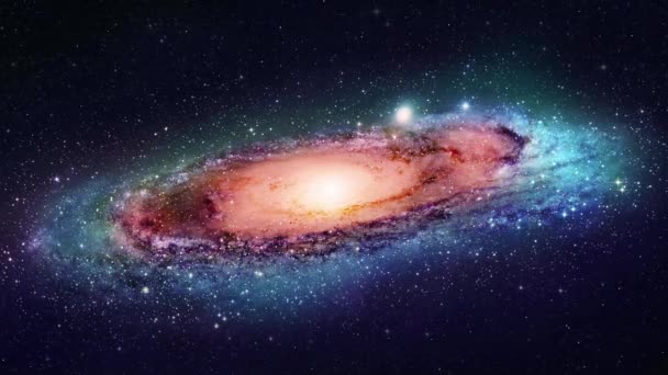 Imagem animada por computador do espaço profundo nabula, estrelas e galáxias
. - Filmagem, Vídeo