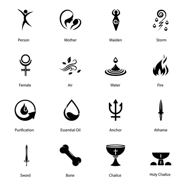 Magical Logo Glyph Icons Pack - Vector, Image