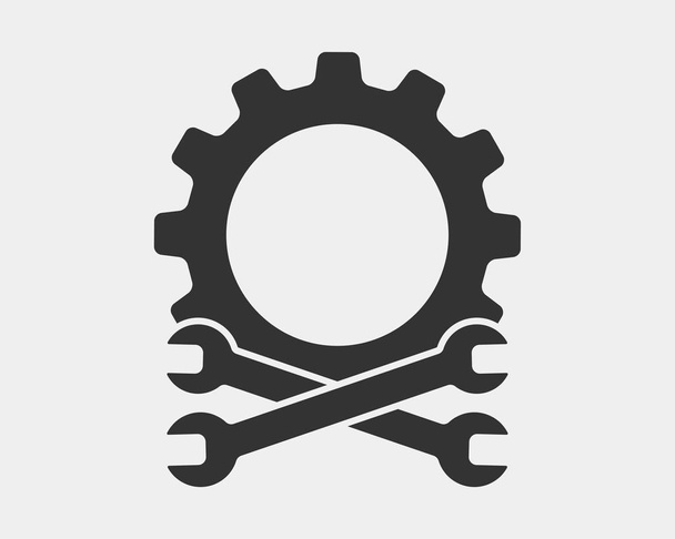 Tools vector wrench icon. Spanner logo design element. Key tool  - Vector, Image