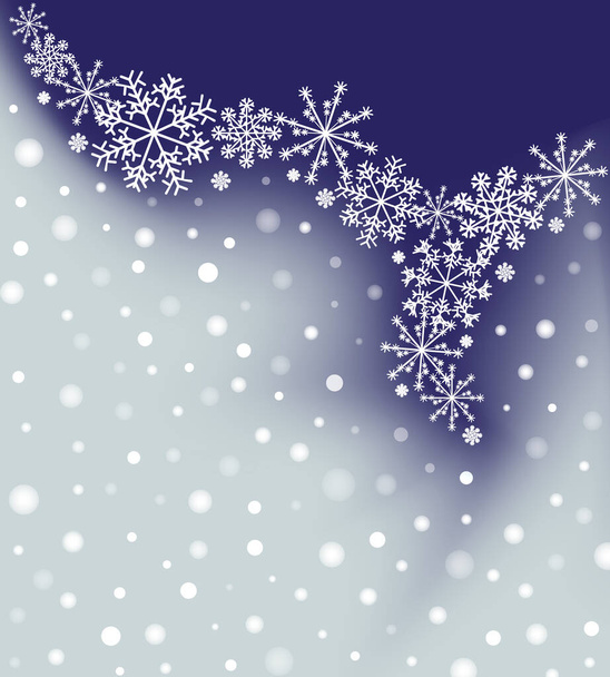 抽象的なぼやけた影を白い雪とグラデーション メッシュ バック グラウンド - 写真・画像