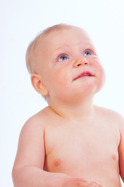 babymeisje met blauwe ogen - Foto, afbeelding