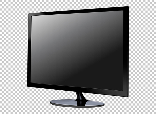 LED television screen on background vector - Vector, Image