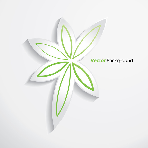 Modern abstract leaves design template. Vector illustration - Vektori, kuva
