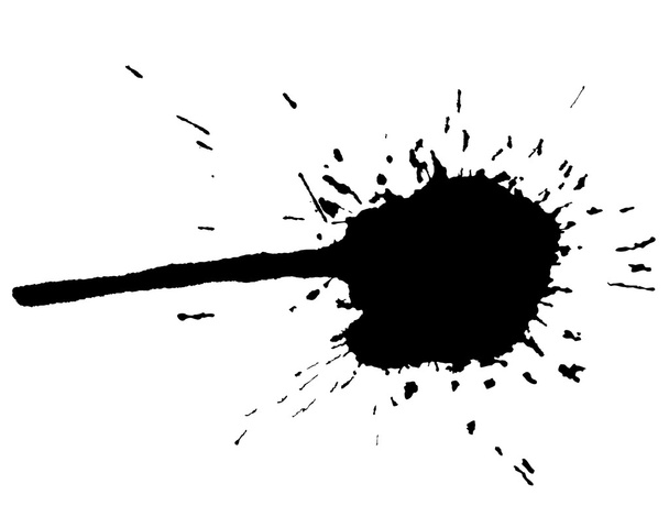Black ink splash - Photo, Image