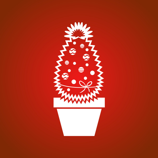 Christmas cactus - Vetor, Imagem