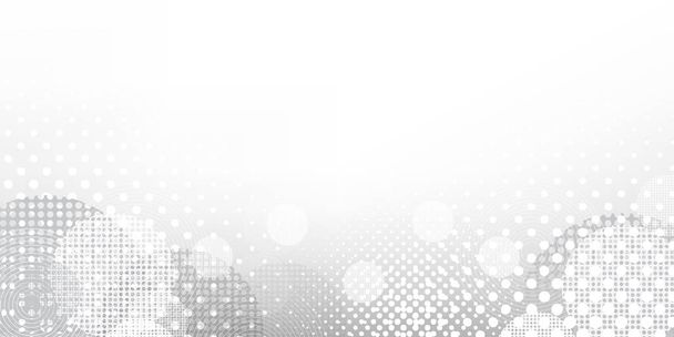 Abstract White and Grey Header, Card, Poster Background for Holidays, Christmas, New Year - Vector, Image