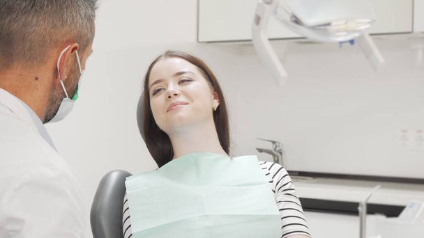 Young woman having dental checkup at the clinic - Фото, зображення